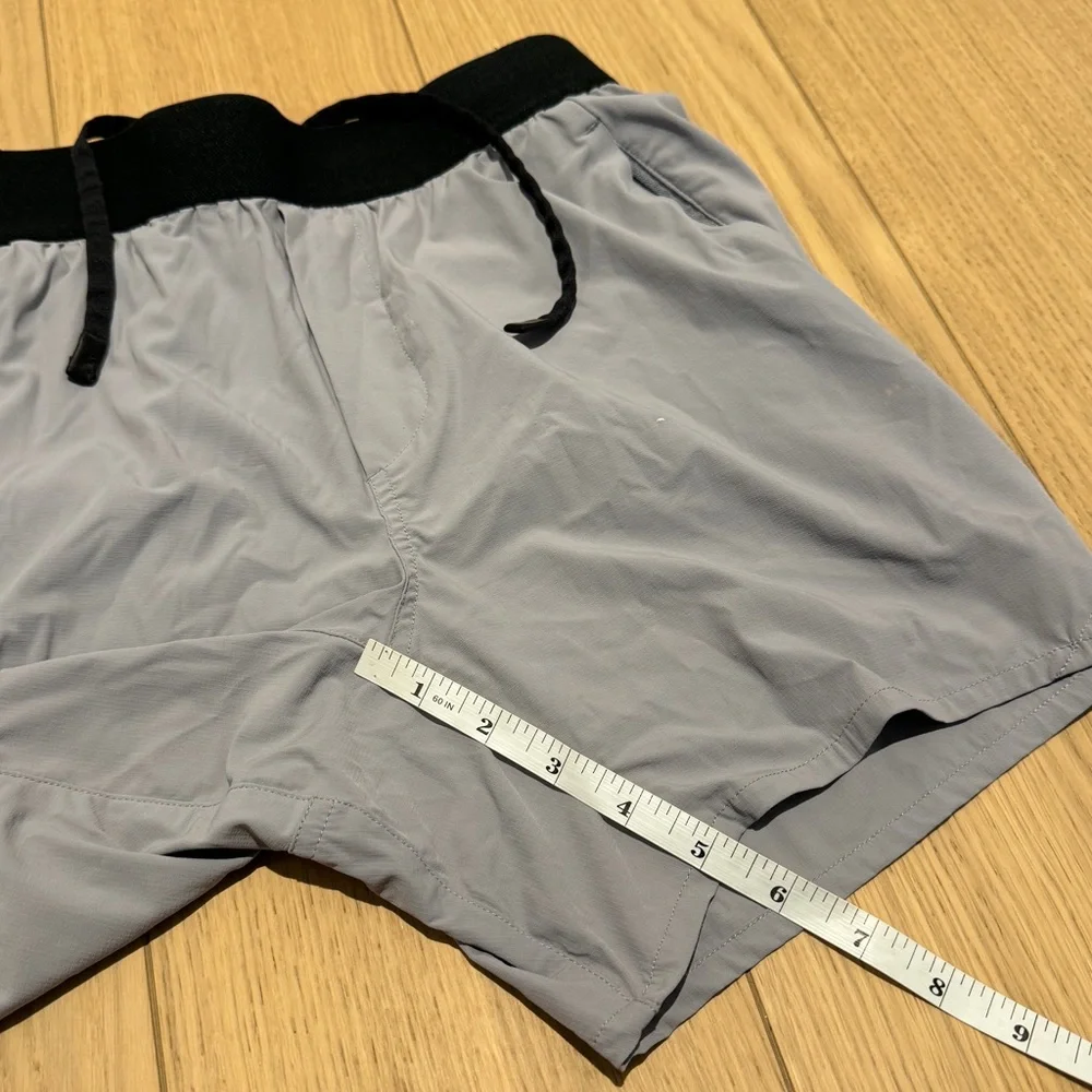Ten Thousand Men’s Athletic Shorts — Light Gray with Black Waistband